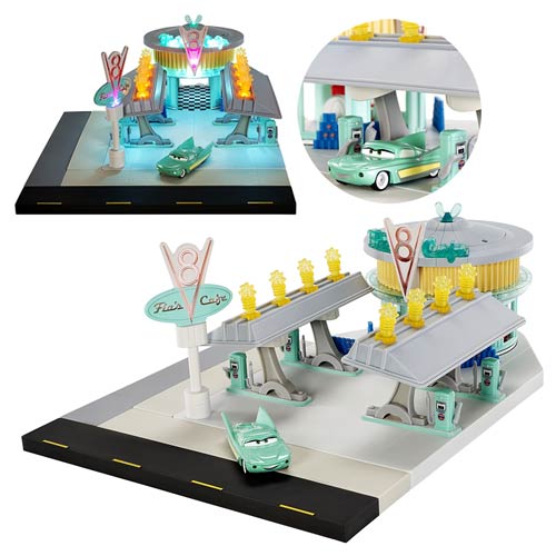 Cars Precision Series Flo's V8 Cafe Collector Playset